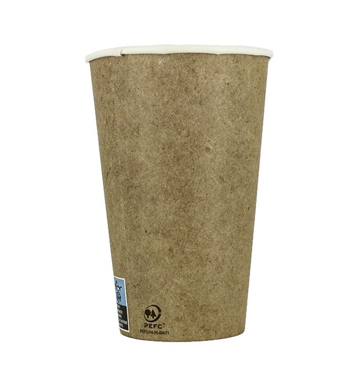 Kubki Papierowe 12Oz/385ml Kraft Ø7,5cm (55 Sztuk)