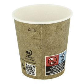 Kubki Papierowe 4Oz/120ml Kraft Ø6,2cm (2000 Sztuk)