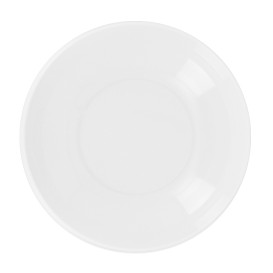 Talerz Plastikowe Płaski Białe Round PP Ø185mm (6 Sztuk)