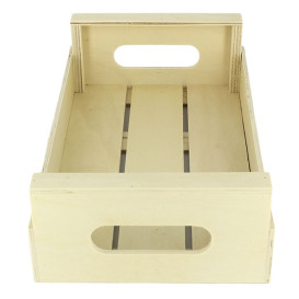 Pudełka do Prezentacji z Uchwytami Drewniane 25x15x7,5cm (20 Sztuk)