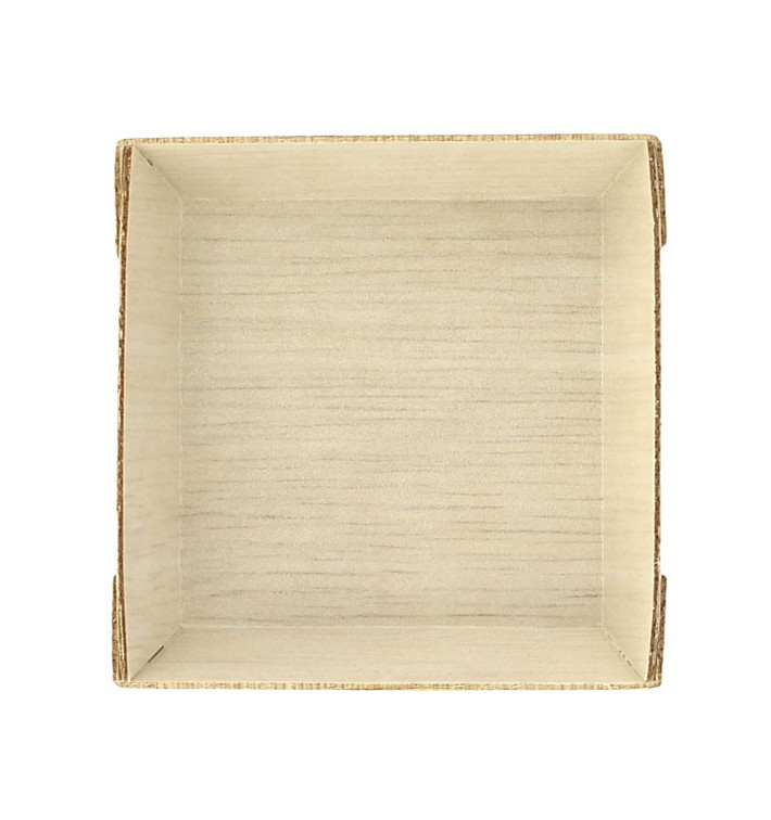 Mini Talerz Drewniane Kwadratowi 6x6x1,5cm (20 Sztuk) Mini Talerz Drewniane Kwadratowi 6x6x1,5cm (20 Sztuk)