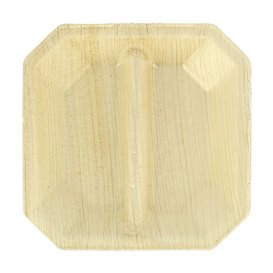 Mini Talerz Kwadratowi Liści Palmowych 2C 10x10cm (10 Sztuk)