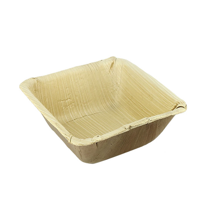Miski Liści Palmowych 13x13x5cm (10 Sztuk) Miski Liści Palmowych 13x13x5cm (10 Sztuk)