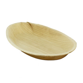 Talerz Owal Liści Palmowych 19x12cm (10 Sztuk)