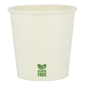 Kubek Papierowy Bez Plastiku 4 Oz/120ml Białe Ø6,2cm (100 Sztuk)