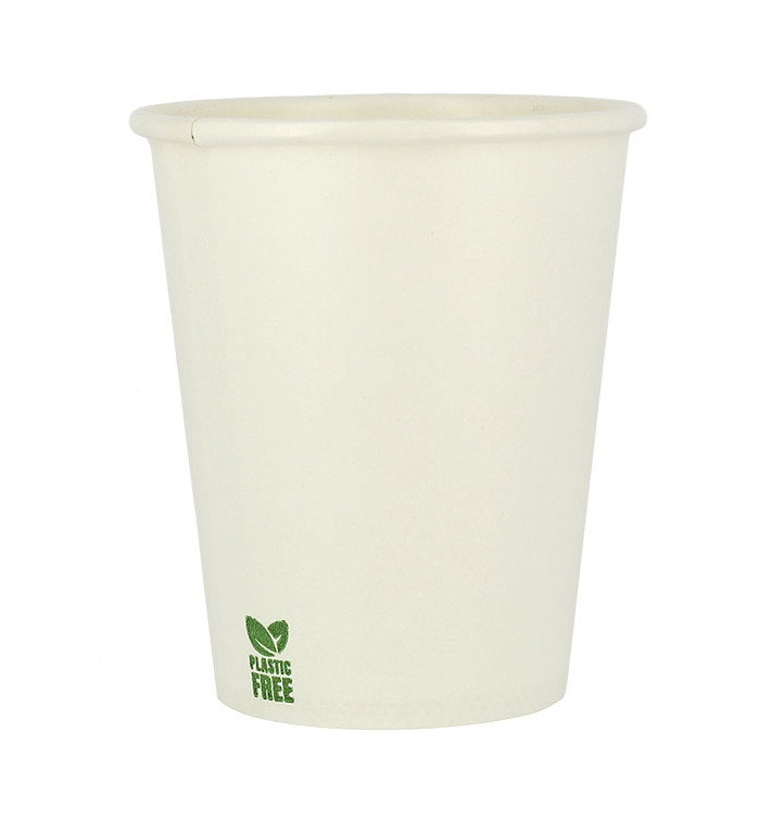 Kubek Papierowy Bez Plastiku 7 Oz/210ml Białe Ø7cm (50 Sztuk) Kubek Papierowy Bez Plastiku 7 Oz/210ml Białe Ø7cm (50 Sztuk)