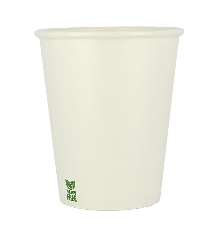 Kubek Papierowy Bez Plastiku 8 Oz/240ml Białe Ø8cm (1.000 Sztuk) Kubek Papierowy Bez Plastiku 8 Oz/240ml Białe Ø8cm (1.000 Sztuk)