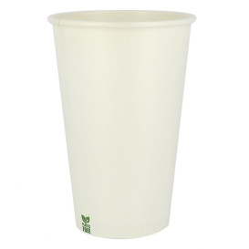 Kubek Papierowy Bez Plastiku 16 Oz/480ml Białe Ø9cm (50 Sztuk)