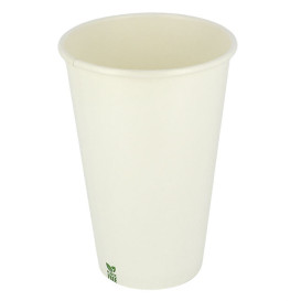 Kubek Papierowy Bez Plastiku 16 Oz/480ml Białe Ø9cm (50 Sztuk)