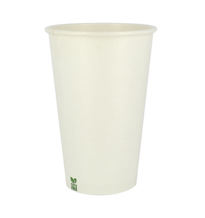 Kubek Papierowy Bez Plastiku 16 Oz/480ml Białe Ø9cm (1.000 Sztuk) Kubek Papierowy Bez Plastiku 16 Oz/480ml Białe Ø9cm (1.000 Sztuk)