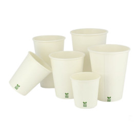 Kubek Papierowy Bez Plastiku 16 Oz/480ml Białe Ø9cm (50 Sztuk)