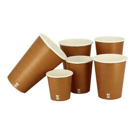 Kubek Papierowy Bez Plastiku 4 Oz/120ml "Karmel" Ø6,2cm (1.000 Sztuk)