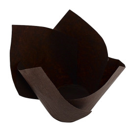 Formy do Muffinek Tulipan Twist Ø50x65/98 mm Brązowe (2.000 Sztuk)