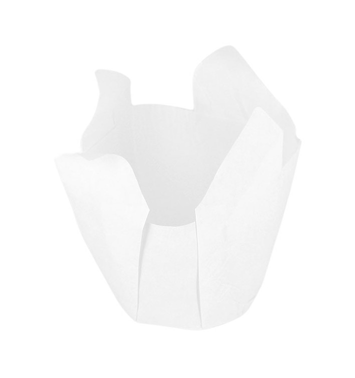 Formy do Muffinek Tulipan Ø50x50/80 mm Białe (2000 Sztuk) Formy do Muffinek Tulipan Ø50x50/80 mm Białe (2000 Sztuk)