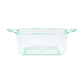 Plastic Container PS with Handles Water Green 9,6x5x3,5cm (576 Units)