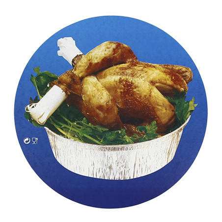 Pokrywka do Pojemnika Kraft Okrągłe z Kurczaka 935 i 1400ml (125 Sztuk)