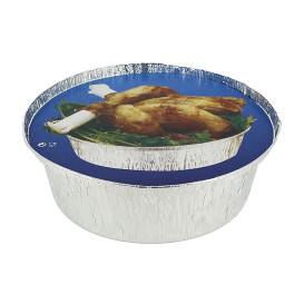 Pokrywka do Pojemnika Kraft Okrągłe z Kurczaka 935 i 1400ml (125 Sztuk)