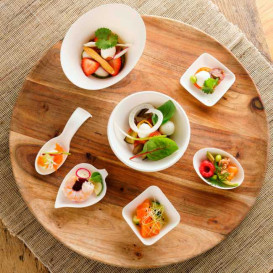 Sugarcane Mini Bowl Oval Shape White 300ml (50 Units)