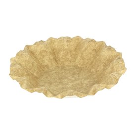 Głęboki Talerz Papierowe Kraft “Flower” Ø16cm 245g/m² (800 Sztuk)