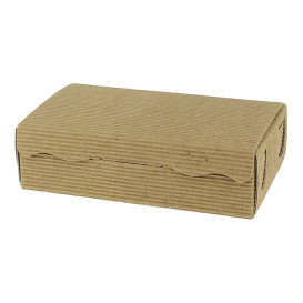 Pudełka na Czekoladki i Cukierki Kraft 14x8x3,5cm 250g (100 Sztuk)