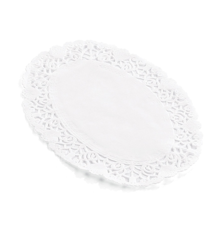 Serwetki Papierowe Ozdobne Oval Białe "Litos" 22x32cm (250 Sztuk) Serwetki Papierowe Ozdobne Oval Białe "Litos" 22x32cm (250 Sztuk)