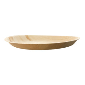Talerz Okrągłe Liści Palmowych 23,0 cm (25 Sztuk)