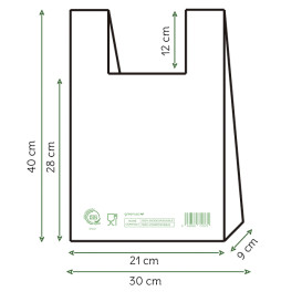 Reklamówki Zrywki Home Compost “Classic” 30x40cm (100 Sztuk)