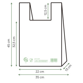 Reklamówki Zrywki Home Compost “Classic” 35x45cm (100 Sztuk)