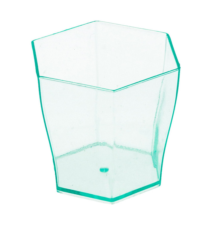 Kubki Hexagonalny do Degustacji "Water Green" 60ml (24 Sztuk) Kubki Hexagonalny do Degustacji "Water Green" 60ml (24 Sztuk)