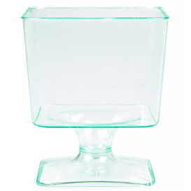 Kieliszki Plastikowe Kwadrat "Water Green" 60 ml (12 Sztuk)
