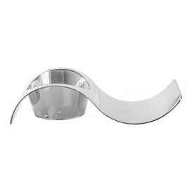 Tasting Plastic Plate PS "Ola" Silver 9,5x4,2cm (500 Units)