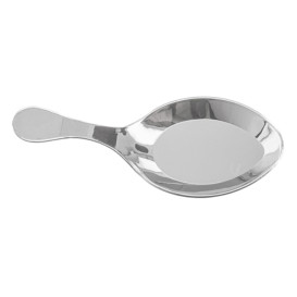 Łyżka Plastikowe na Sos Srebrne 10 cm (50 Sztuk)