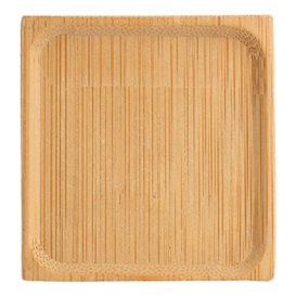 Bamboo Tasting Plate Square shape 6x6cm (1200 Units)