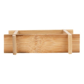 Tacki Finger Food Bambusowe - Opakowanie na wynos 12x12x3cm (20 Sztuk)