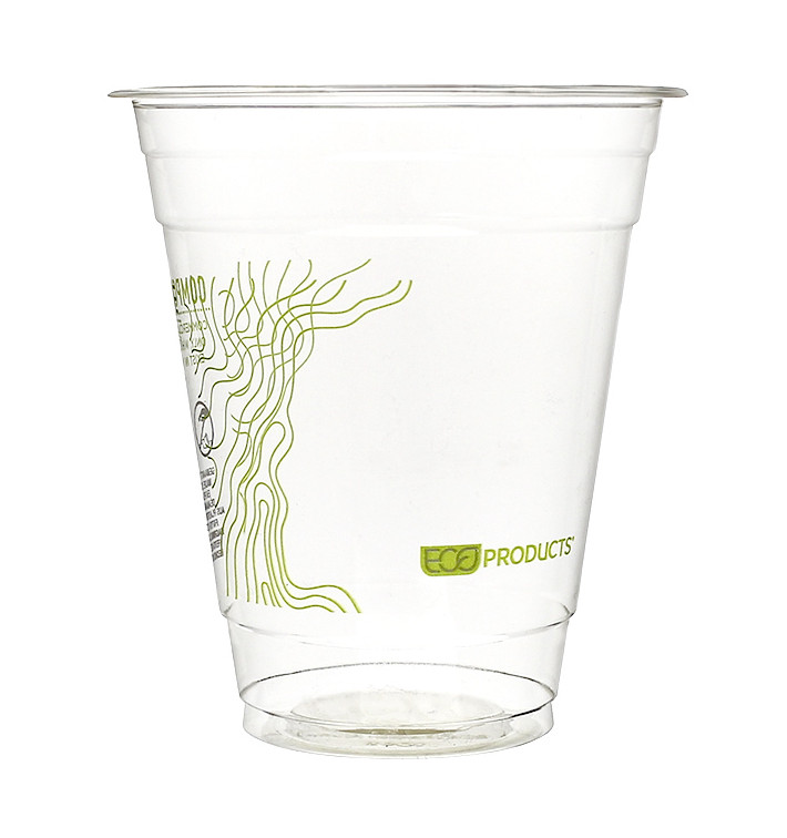 Kubki Skrobia Kukurydziana PLA "Green Stripe" 355ml (50 Sztuk) Kubki Skrobia Kukurydziana PLA "Green Stripe" 355ml (50 Sztuk)