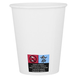 Kubki Papierowe ECO 8 Oz/240ml Białe Ø8cm (50 Sztuk)