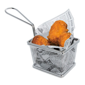 Mini Frytkownice Snackholder Stal 10x9x6cm (1 Sztuk)