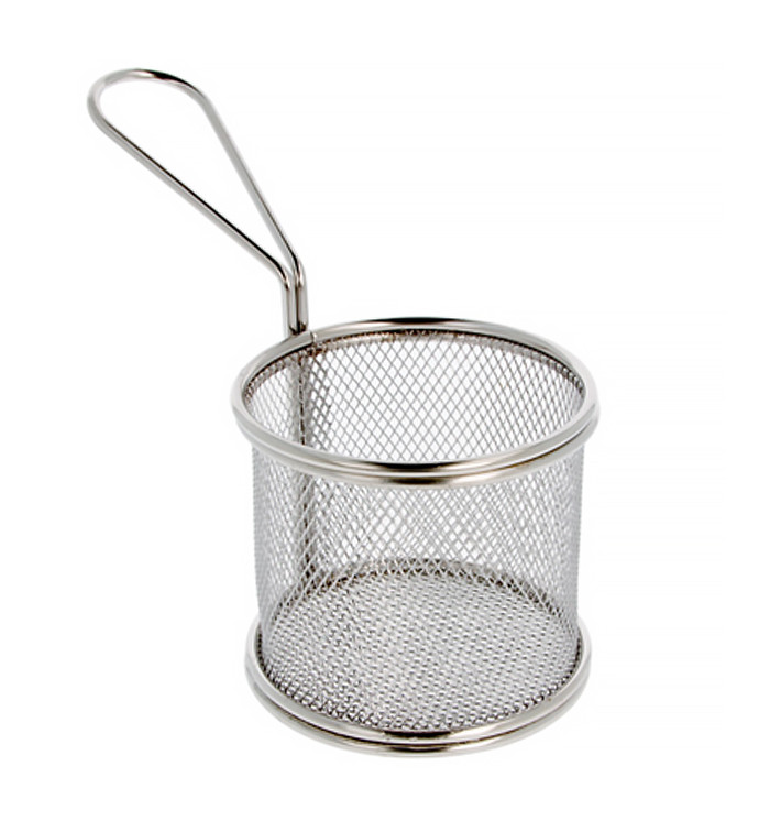 Mini Frytkownice Snackholder Stal 9,3x8,5cm (1 Sztuk) Mini Frytkownice Snackholder Stal 9,3x8,5cm (1 Sztuk)