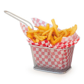 Mini Frytkownice Snackholder Stal 10x10x7,5cm (6 Sztuk)