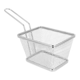 Mini Frytkownice Snackholder Stal 10x10x7,5cm (1 Sztuk)