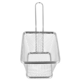 Mini Frytkownice Snackholder Stal 10x10x7,5cm (1 Sztuk)