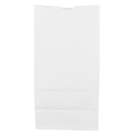 Torby Papierowe bez Uchwytów Kraft Białe 60g/m² 18+11x34cm (25 Sztuk)