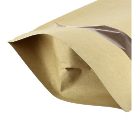 Paper Bag without Handle Kraft and Window 12+6x23,5cm (50 Uds)