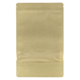 Paper Bag without Handle Kraft and Window 12+6x23,5cm (1000 Sztuk)