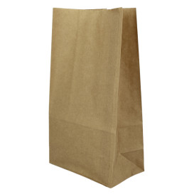 Torby Papierowe bez Uchwytów Kraft Brązowe 45g/m² 15+9x28cm (1000 Sztuk)
