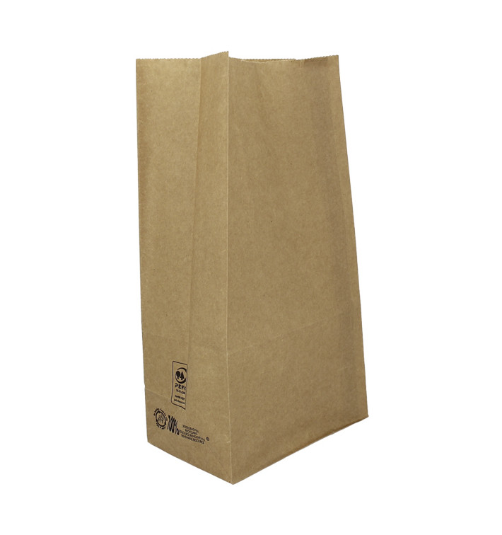 Torby Papierowe bez Uchwytów Kraft Brązowe 45g/m² 15+9x28cm (1000 Sztuk) Torby Papierowe bez Uchwytów Kraft Brązowe 45g/m² 15+9x28cm (1000 Sztuk)