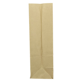 Torby Papierowe bez Uchwytów Kraft 60g/m² 18+11x34cm (25 Sztuk)