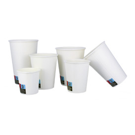 Kubki Papierowe ECO 8 Oz/240ml Białe Ø8cm (50 Sztuk)