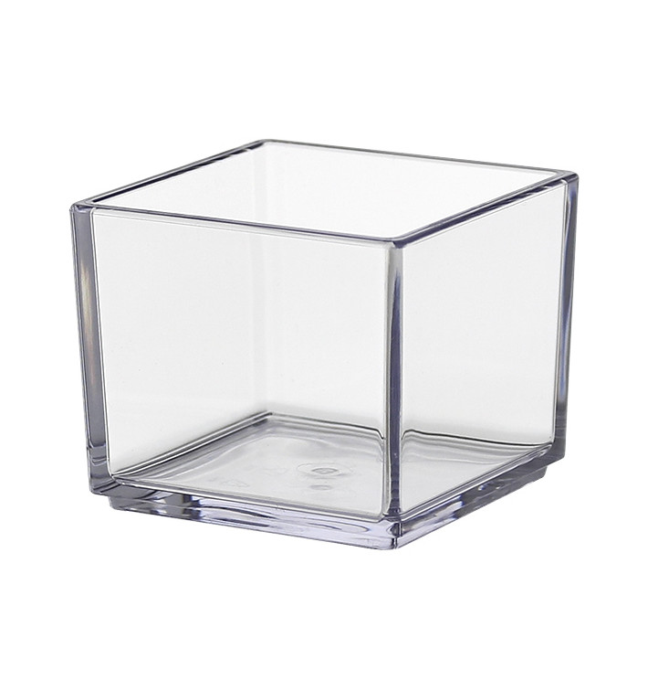 SAN "Cube" Durable Tasting Bowl Transparent 65ml (72 Sztuk) SAN "Cube" Durable Tasting Bowl Transparent 65ml (72 Sztuk)