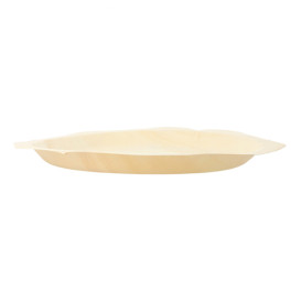 Talerz Drewniane Ośmioboczny 260mm (50 Sztuk)